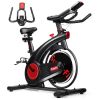 Stationary Exercise Bike Silent Belt with 20LBS Flywheel