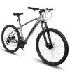 A2757 27 inch Mountain Bike 21 Speeds, Suspension Fork, Aluminum Frame Disc-Brake for Men Women Mens MTB Bicycle Adlut Bike