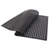 Bar Kitchen Industrial Multi-functional Anti-fatigue Drainage Rubber Non-slip Hexagonal Mat 150*90cm