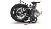 AOSTIRMOTOR Folding Electric Bike Ebike Bicycle 750W Motor 20" Fat Tire With 48V/12.5Ah Li-Battery Beach Snow Bicycle A30