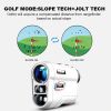 REVASRI Golf Rangefinder With Slope And Pin Lock Vibration; External Slope Switch For Golf Tournament Legal; Rangefinders With Rechargeable Battery 10