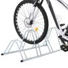 Bicycle Stand for 4 Bikes Floor Freestanding Galvanized Steel