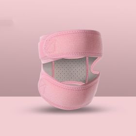 1pc Adjustable Sports Patella Pad Knee Support Brace For Men And Women (Color: Pink)