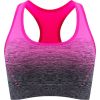 1pc/2pcs/3pcsMedium Support Two Tone Racer Back Sports Bra, Fitness Workout Running Yoga Bra