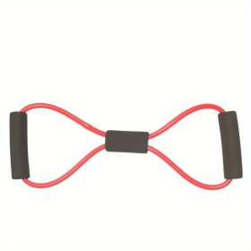 8-shaped Yoga Elastic Tension Band For Men Women Home Gym Pilates Fitness, Arm Back Shoulder Training Resistance Band, Yoga Stretch Belt (Color: Red)