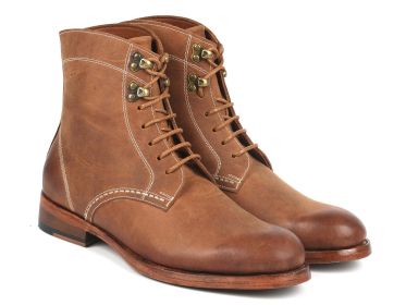 Paul Parkman Men's Boots Brown Nubuck (824NBR22) (Select your size: EU 41 - US 8 / 8.5)