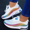 NewFashion Sneakers Mixed Color Ladies Flats Women Casual Vulcanized